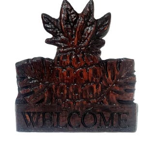 Welcome Pineapple Tiki Tropical Welcome Sign