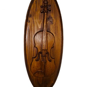 Geschnitzte Violine Wand-Kunst-hängendes Dekor Musical
