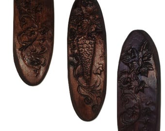 Decoración de pared con diseño de vid de madera / Arte rústico de viñedo / Decoración del hogar con temática de viñedo