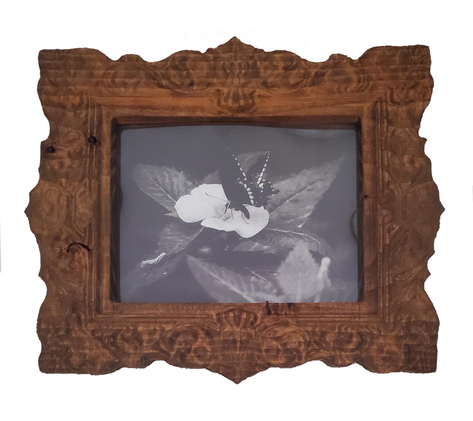 5x7 Ornate Wood Antique Style Picture Frame