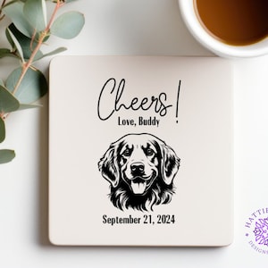 Custom Pet Coasters - Wedding, birthday party, shower decor, Perfect Gift for Pet Lovers, Personalized Dog and Cat Designs