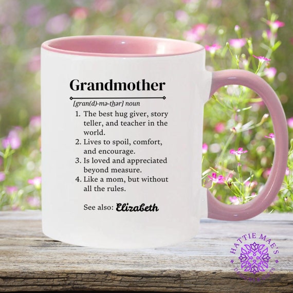 Mothers Day Gifts For Grandma Mug First Mom Now Grandma - Personalized ...
