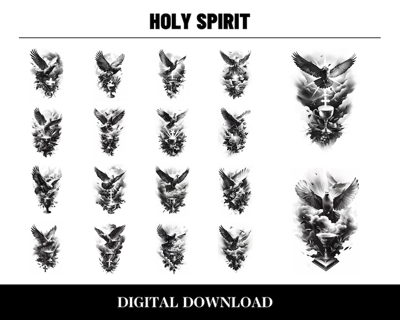 Holy Spirit JPG Set | 50 High-quality Digital Images | Divine Spirit ...