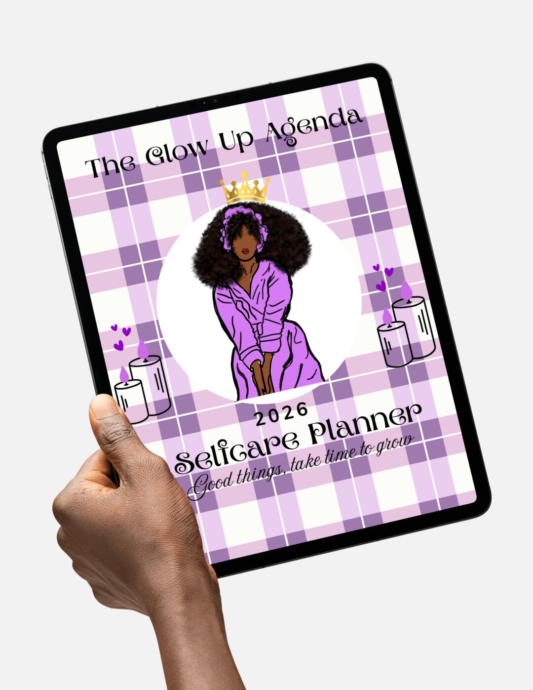 The Glow up Agenda Digital Self Care Planner - Etsy