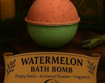 Watermelon Splash Bath Bomb – Fruity • Kid Fun • Skin-Softening