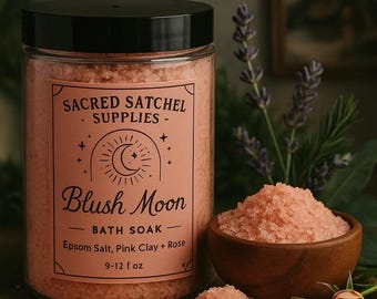 Baño de inmersión Blush Moon / Arcilla rosa calmante • Baño de inmersión con infusión de rosas