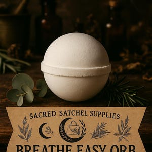ブリーズイージー オーブ バスボム – ユーカリペパーミントの香り | ハンドメイドアポセカリー