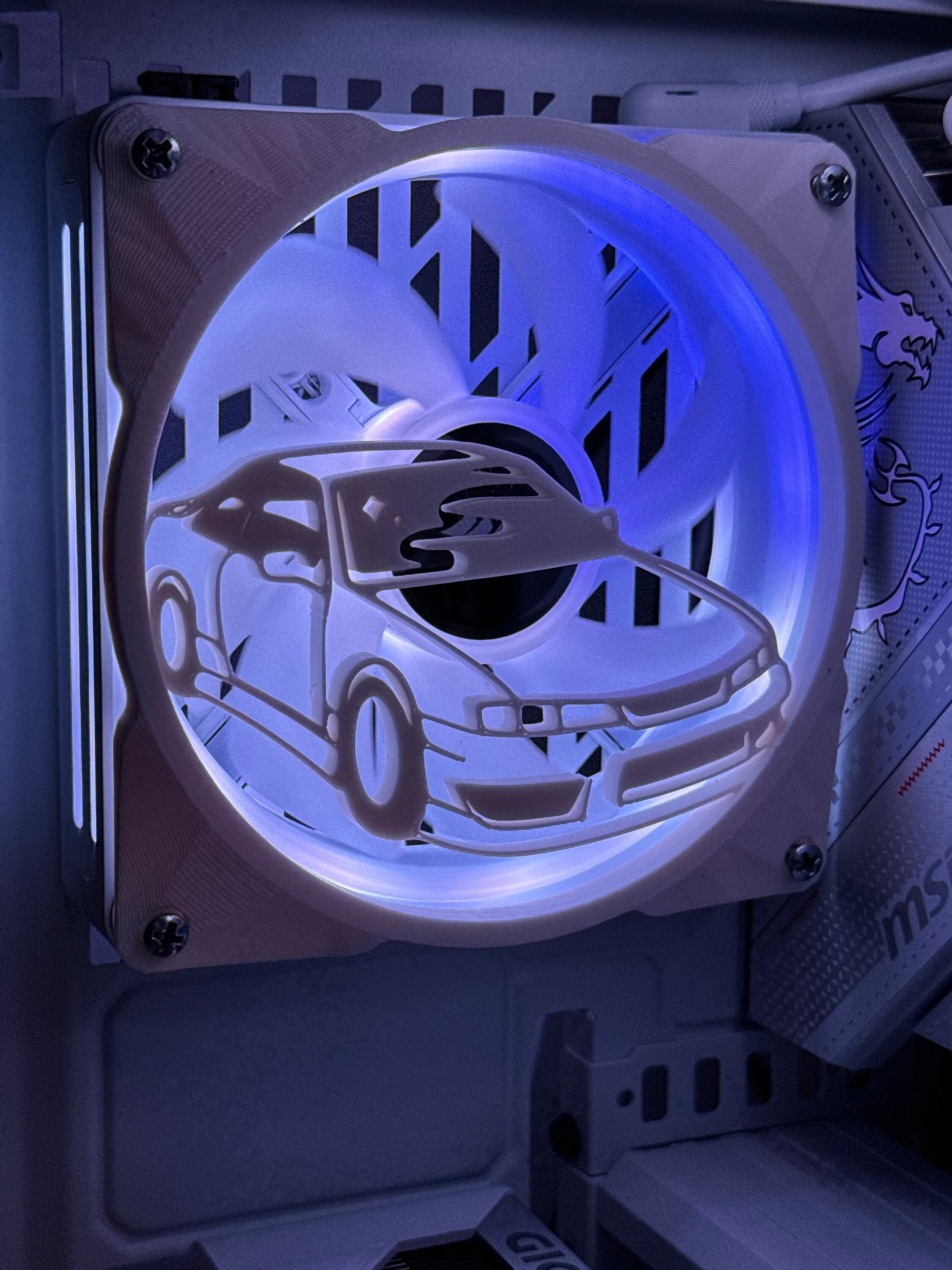 120mm PC Fan Grill Nissan S14 Silvia Design Etsy