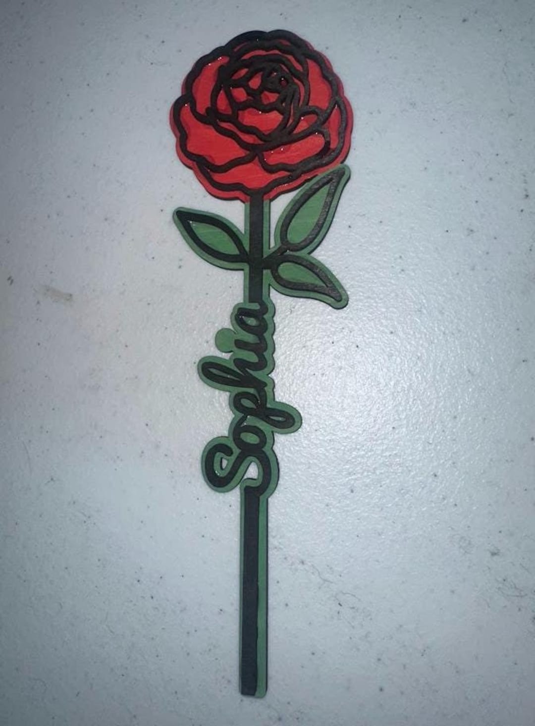 Personalized Laser-cut Rose With Custom Name | Forever Valentine’s Day ...