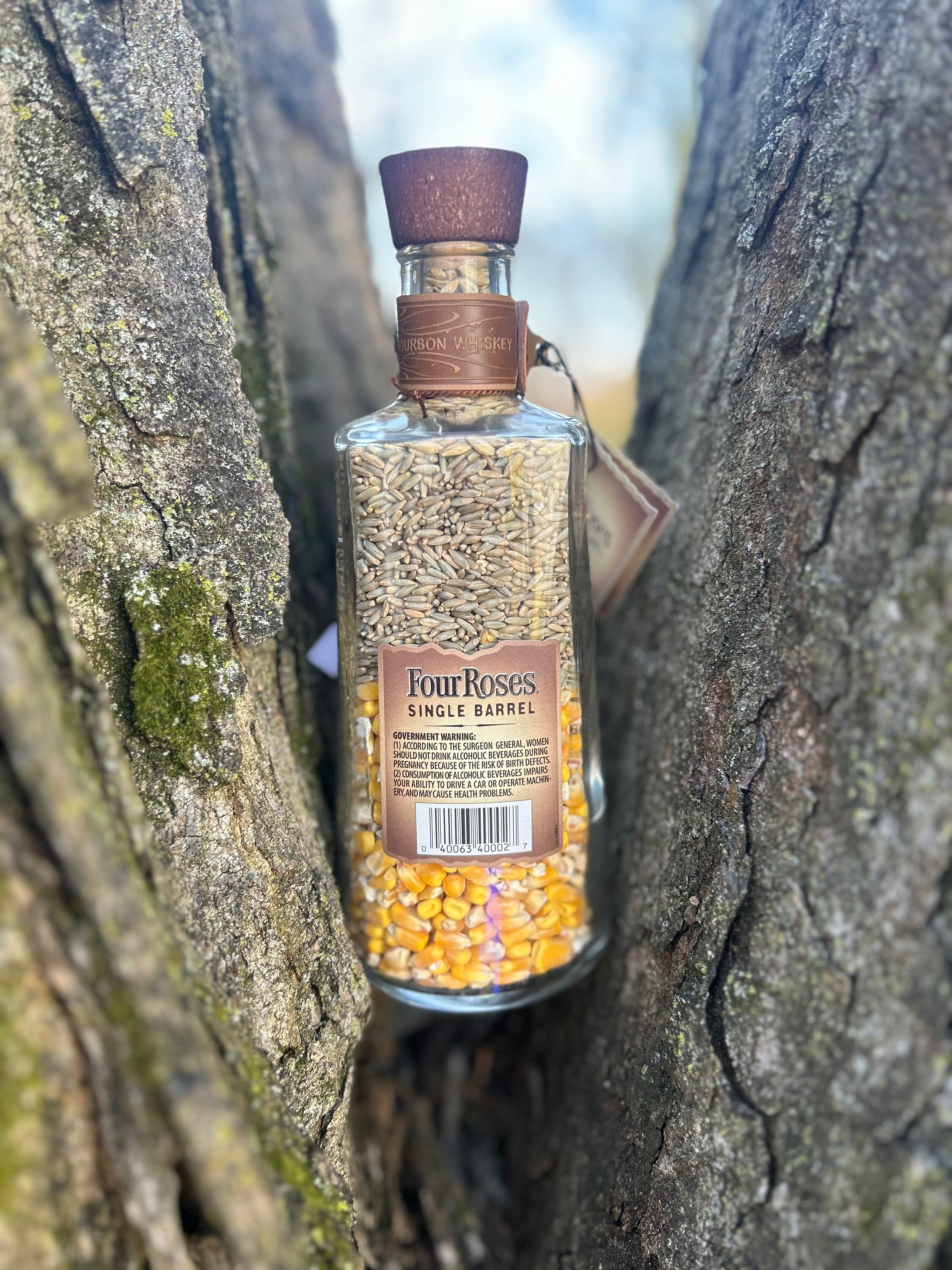 Four Roses Single Barrel Mash Bill Visualization Bottle Etsy