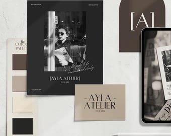 Vooraf gemaakte brandingkit voor modemerken | Bewerkbaar in canvas | Direct downloaden