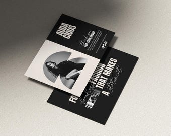 Bewerkbare bedankkaartsjabloon: mode, beauty, lifestylemerken (canva, digitale download)