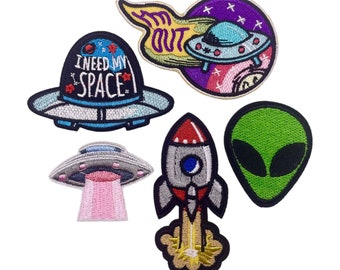 Space Patch | NASA Patch ET Patch Rocket Patch Escape Patch Moon Patch Alien Patch Planet Patch Stars UFO Patch Spaceship Patch