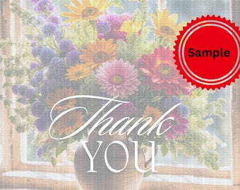 Blossoming Gratitude: A Floral Thank You Card