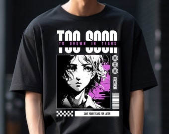 Cyberpunk Anime Graphic Tee - Comfort Colors - Japanese Manga Shirt