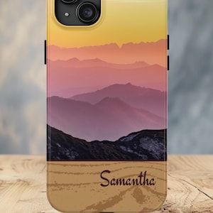 Personalized Rainbow Mountains Phone Case: iPhone & Samsung
