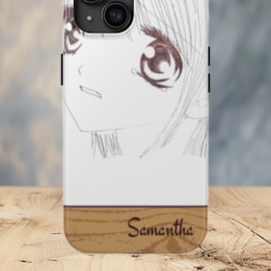 personalized iphone samsung anime phone case (G) anime girl, anime S23 S24 case, iphone 15pro max case, 250+ variations available