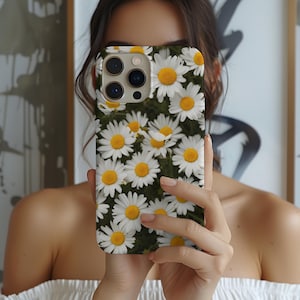 White Daisy Flowers Phonecase Floral Daisy Lover Phone Case for iPhone Pixel Galaxy