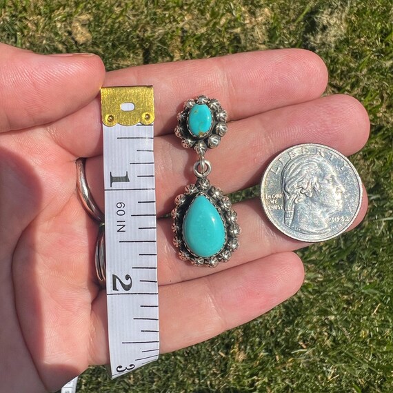 Authentic Turquoise Dangle Earrings - image 2