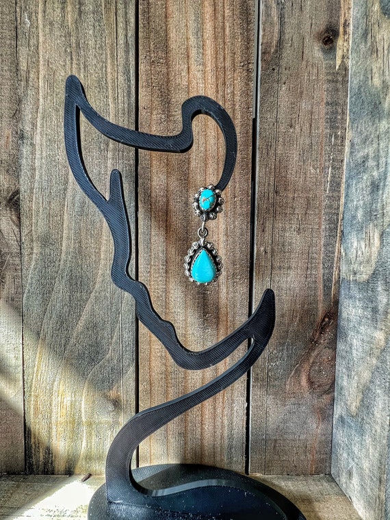Authentic Turquoise Dangle Earrings - image 3