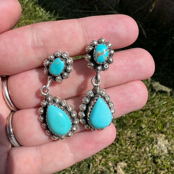 Authentic Turquoise Dangle Earrings - image 6