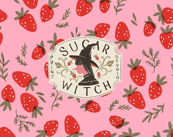 NAADLOZE PATROON Aardbei, wijnstokken, grillige herhaalbare patroontegel