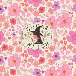 SÖMLÖST MÖNSTER Alla hjärtans dag blommönster, nyckfullt upprepningsbart mönster kakel nedladdning