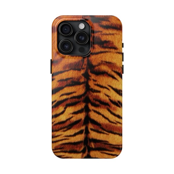 Tough Phone Cases / Iphone 15 14 13 12 11 X 8 7 SE / Tiger fur