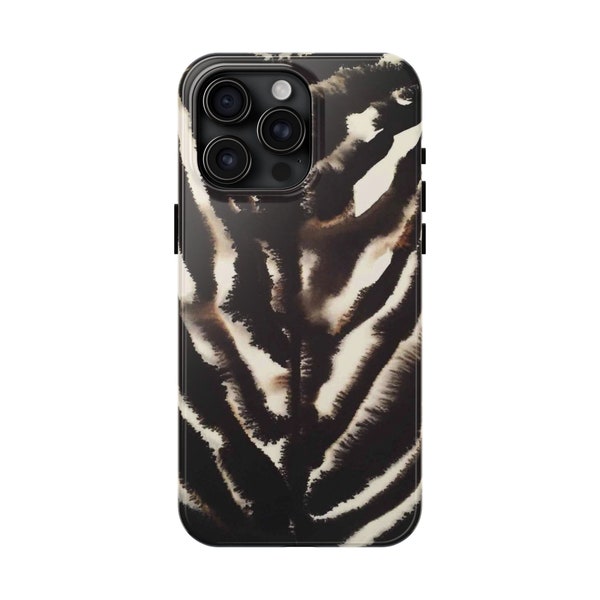 Tough Phone Cases / Iphone 15 14 13 12 11 X 8 7 SE / Zebra Fur