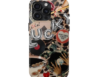 Tough Phone Cases / Iphone 15 14  13 12 11 X 8 7 SE / Lucky Girl