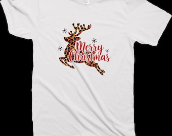 Merry Christmas Cheeta Reindeer Shirt
