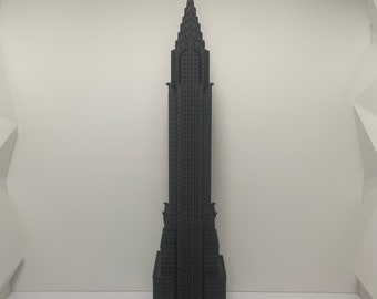 3D Printed Chrysler Building Replica, PLA Miniature Skyscraper