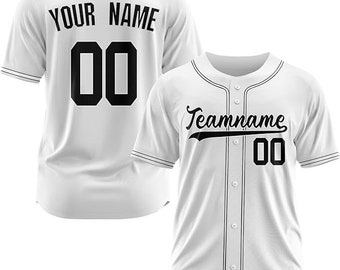 Personalized Name Team,Custom Stripe Line Color Baseball Jersey For Baseball Fans,Custom Number Baseball Team Jersey,Baseball Couple Jersey