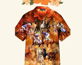 Horse Racing Hawaii Shirt, Aloha Ke.ntucky De.rby Shirt, Race Horse Shirt, Ken.tucky De.rby Time T-Shirt, Horse Racing Hawaiian, Horse Lover