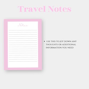 Printable Travel Planner Template | Travel Itinerary |travel Expenses ...