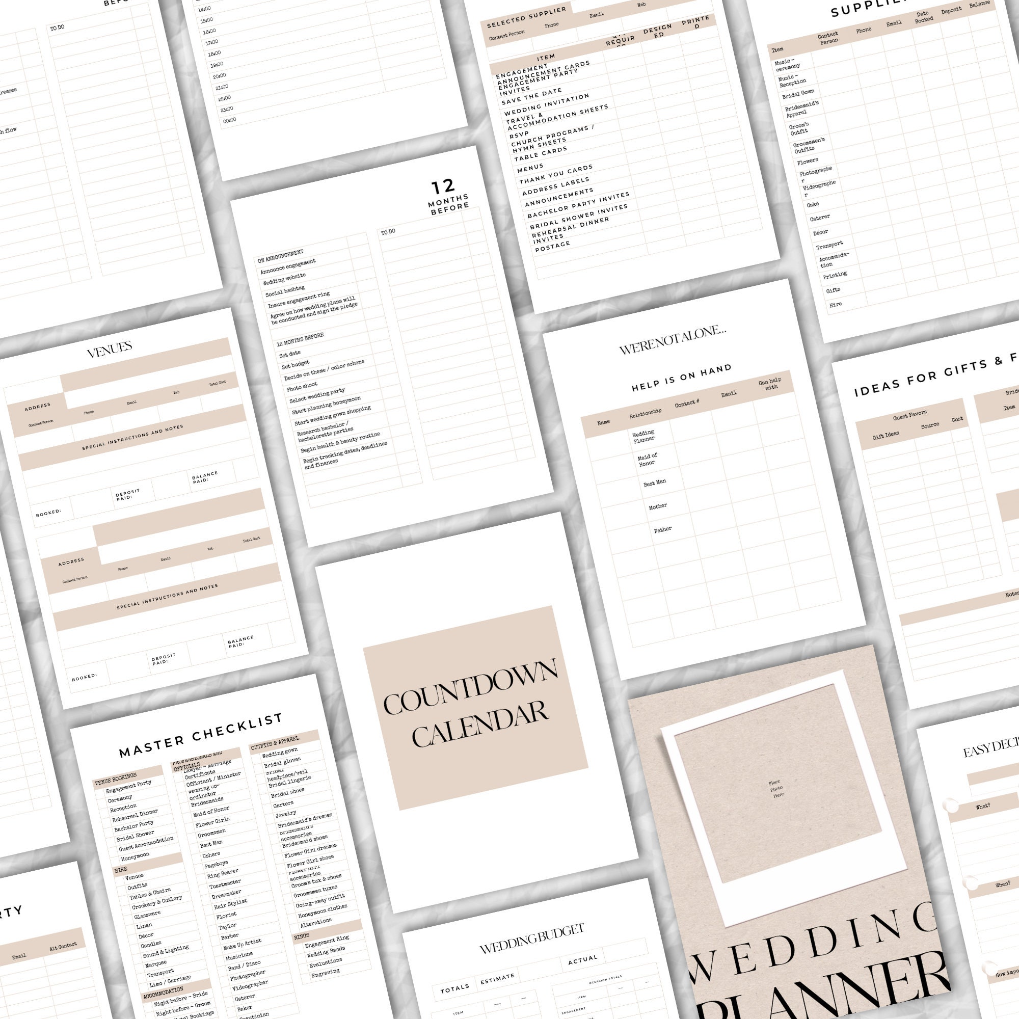 Wedding Planner Printable Printable Wedding Planner Pages Wedding Plan ...