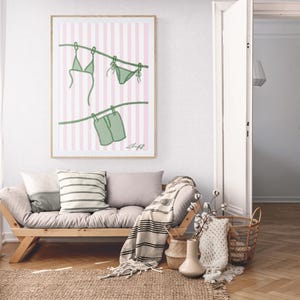 Bikini wall print