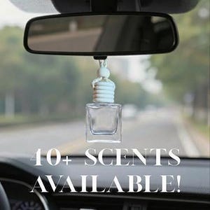 Handmade Hanging Car Diffuser | Long-Lasting Car Air Freshener| Custom Scent| Square Bottle Shape| Gift for Driver| Birthday Gift for Anyone