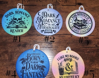 Funny Bookish Car Air Freshener: Booktok Gift with Scent Sprayer