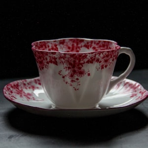 RARE Shelley England Dainty Pink 051/P Teacup and Saucer
