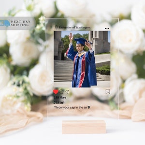 Personalized Graduation Acrylic Plaque, Graduation Plaque,  New Graduate Gift, Custom Photo Plaque, Happy Graduation, Graduation Party