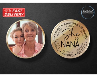 Nana Coin, Personalized Nana Photo Coin, Custom Grandma Collectible Gifts, Great Grandma Gifts, Promoted to Grandma, Gifts for Grandma