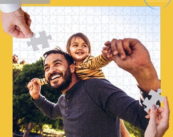 Dad gift from Kids: Custom Dad and Kids Photo Puzzle