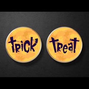 Trick or Treat Decision Coin, Halloween Game Token, Spooky Party Favor, Halloween Collectible Flip Coin, Trick or Treat Gift