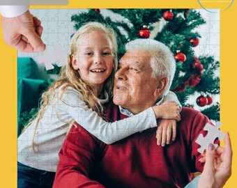Grandpa gift from Grandkids: Custom Grandfather Photo Puzzle