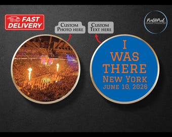 Custom Coin with Sports Photo and Text, Personalized Your Own Collectible Coin, Sports Photo Keepsake, Sports Fan Gift