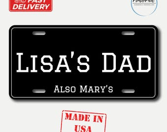 Funny Favorite Child License Plate, Custom Name Front Car Plate, Fathers Day Gift for Car Lover
