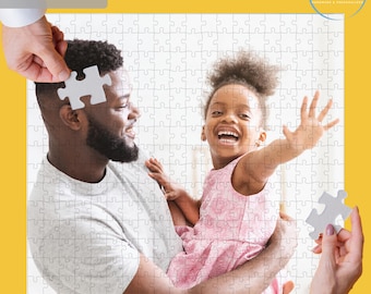 Dad gift from Daughters: Custom Girl Dad Photo Puzzle