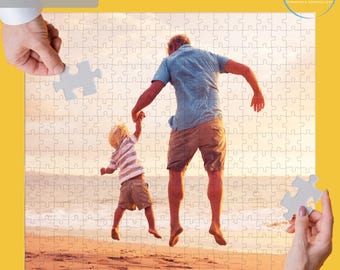 Dad gift from Boys: Custom Boy Dad Photo Puzzle