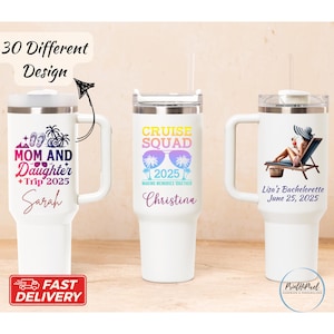Personalized Cruise 40oz Tumbler, Family Vacation Tumbler, Beach Tumbler, Bachelorette  Party Favor, Girls Trip Tumbler, Birthday Gift
